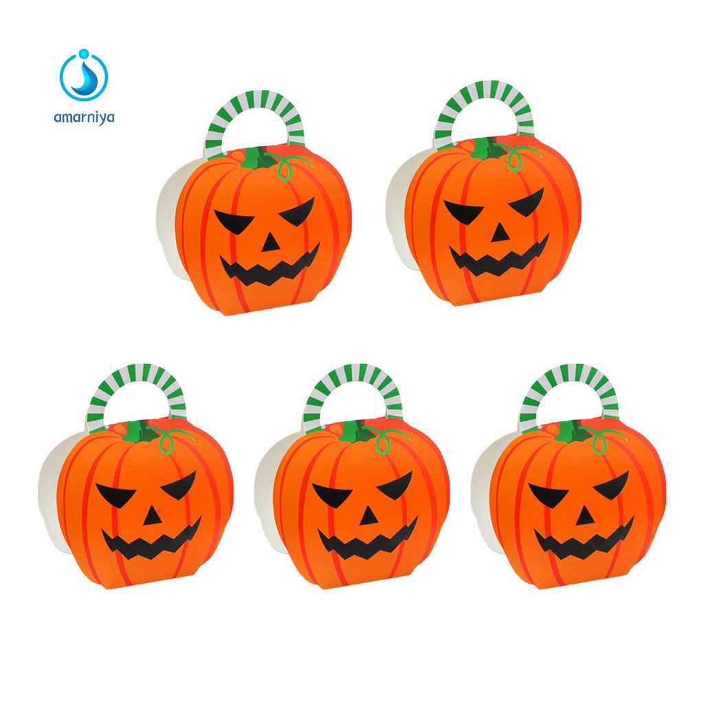 Bộ 5 Hộp Đựng Kẹo Hình Con Ma Dùng Cho Tiệc Halloween