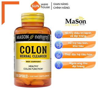 Viên Uống Hỗ Trợ Chức Năng Đại Tràng MASON NATURAL Colon Herbal Cleanser