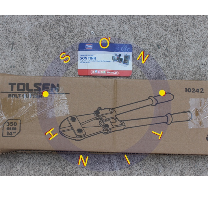 TOLSEN Kềm Kìm Cộng Lực Kéo Cắt Sắt 14inch 350mm Bolt Cutter 10242