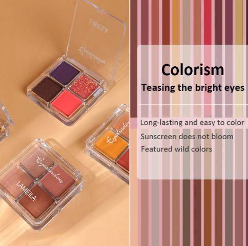 Bảng phấn mắt Lameila 4 ô chất lượng cao | BigBuy360 - bigbuy360.vn