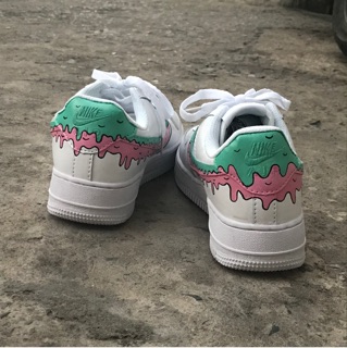 [Ảnh thật] Giày custom vẽ tay af1 (inbox size giày)