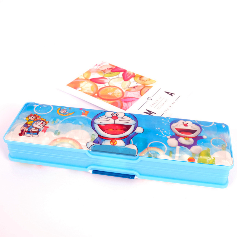 Hộp Đựng Bút Hai Ngăn In Hình My Little Pony/Người Nhện/ Avengers Dễ Thương Cho Bé