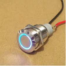 Nút nhấn nhả( đề)- giữ(chết) kim loại phi 12mm 12v , 24v , 220v