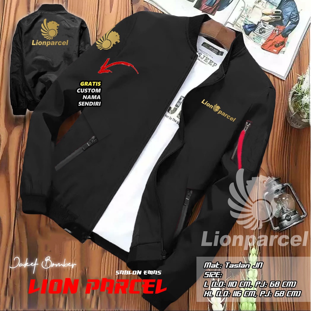 Áo Khoác BOMBER Hình Sư Tử Màu Vàng / Vàng (Chất Liệu BOMBER SIZE M L XL XXL) Miễn Phí In Tên