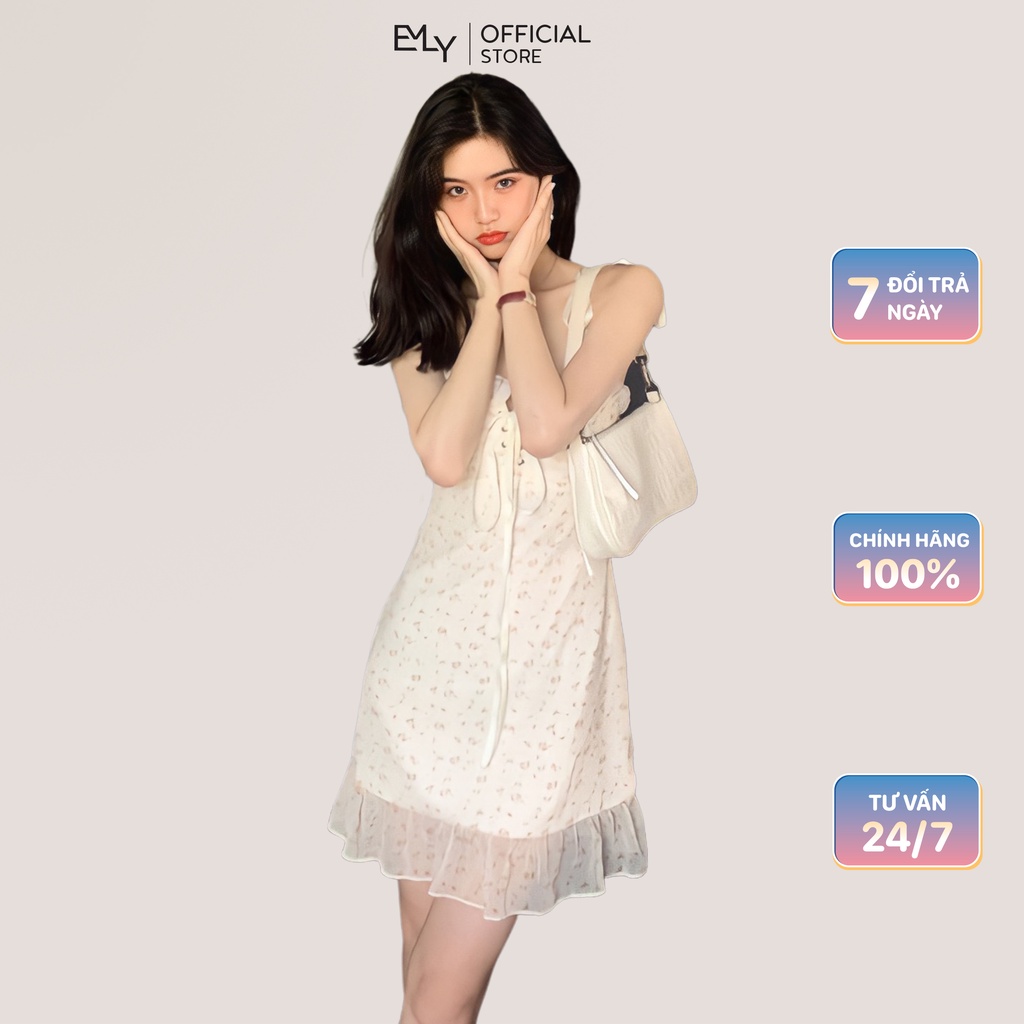 Đầm nữ hoa nhí hai dây mini Emilyshop