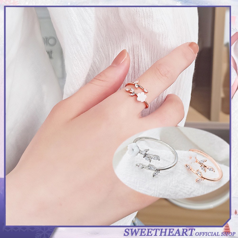 Nhẫn Đeo Tay Kim Loại Hình Cánh Hoa Thời Trang Cho Nữ