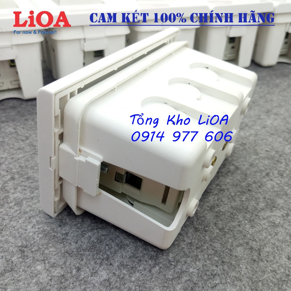 Combo cầu dao tự động APTOMAT chống quá tải và ngắn mạch LiOA loại 2 cực - Lắp âm tường