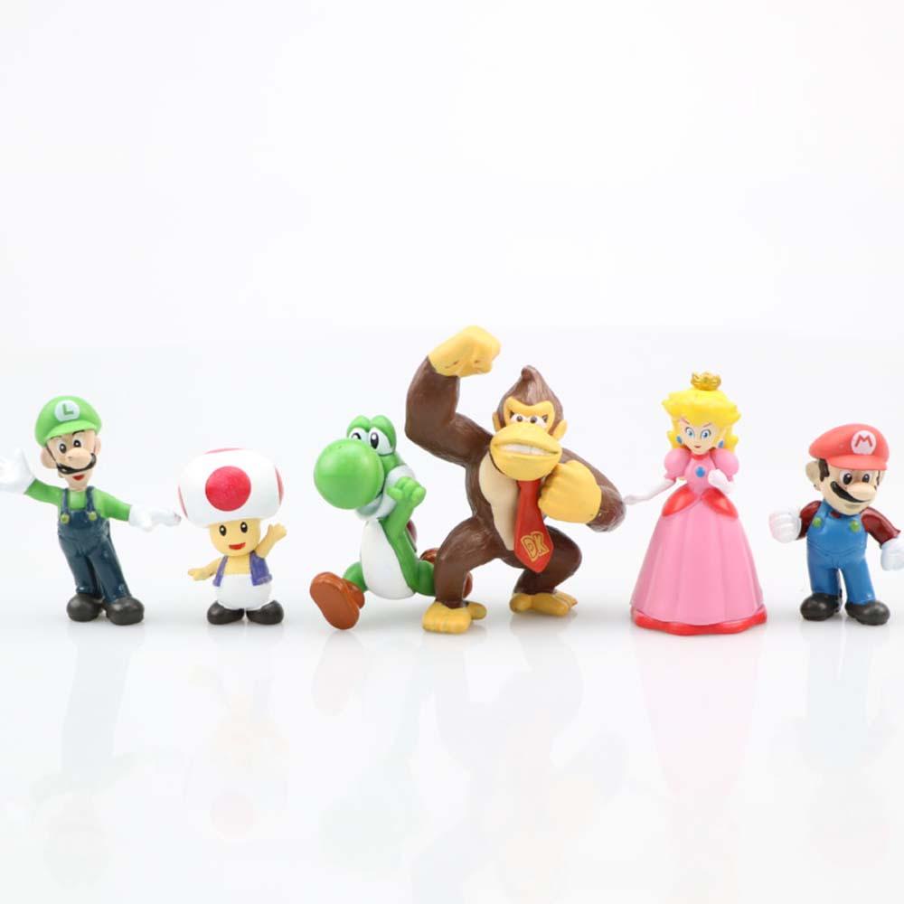 Mô Hình Nhân Vật Super Mario Bros Dễ Thương Để Bàn Trang Trí Nhà Cửa REBUY1
