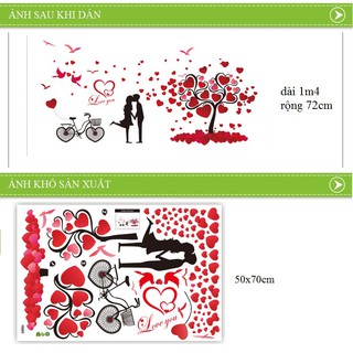 Decal dán tường Trang trí phòng ngủ