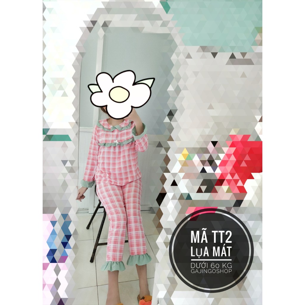 TT90 - Set bộ cánh dơi - set tiểu thư dưới 60 kg - set bộ PIJAMA CÁNH DƠI HÌNH THẬT 100% | BigBuy360 - bigbuy360.vn