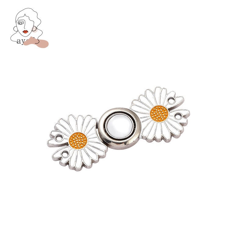Bộ Nút Bấm Điều Chỉnh Thắt Lưng Bằng Kim Loại Phong Cách Retro
