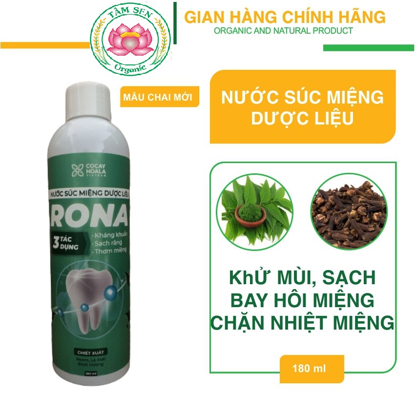NƯỚC SÚC MIỆNG DƯỢC LIỆU RONA - CCHL – 180 ML