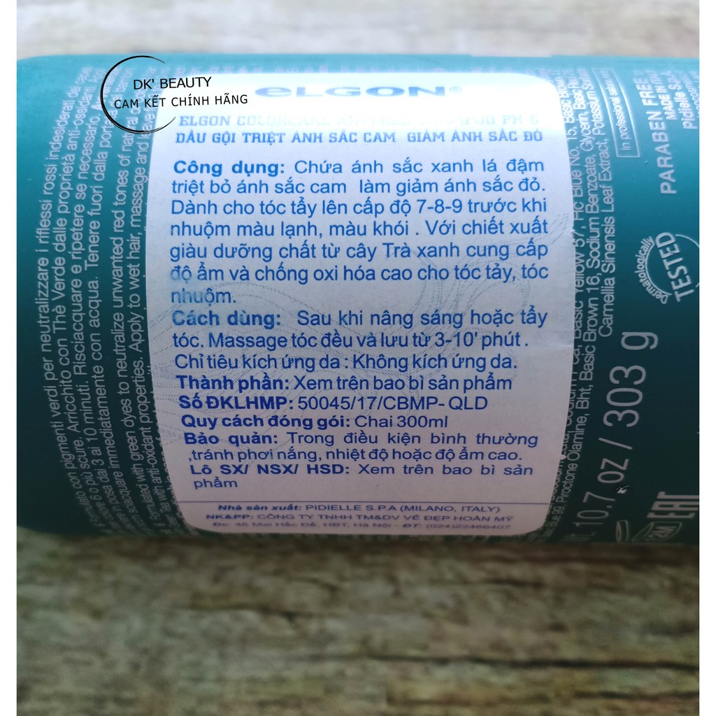 🥇 GỘI XANH ELGON GIỮ MÀU RÊU, KHỬ ÁNH CAM ĐỎ | BigBuy360 - bigbuy360.vn