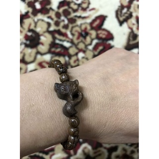 Vòng gỗ mun đuôi công mix hồ ly