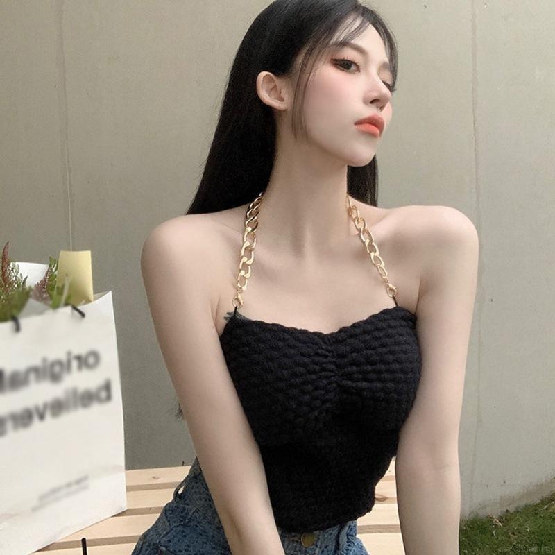 Áo Hai Dây Dáng Ôm Phong Cách Quyến Rũ Cho Nữ