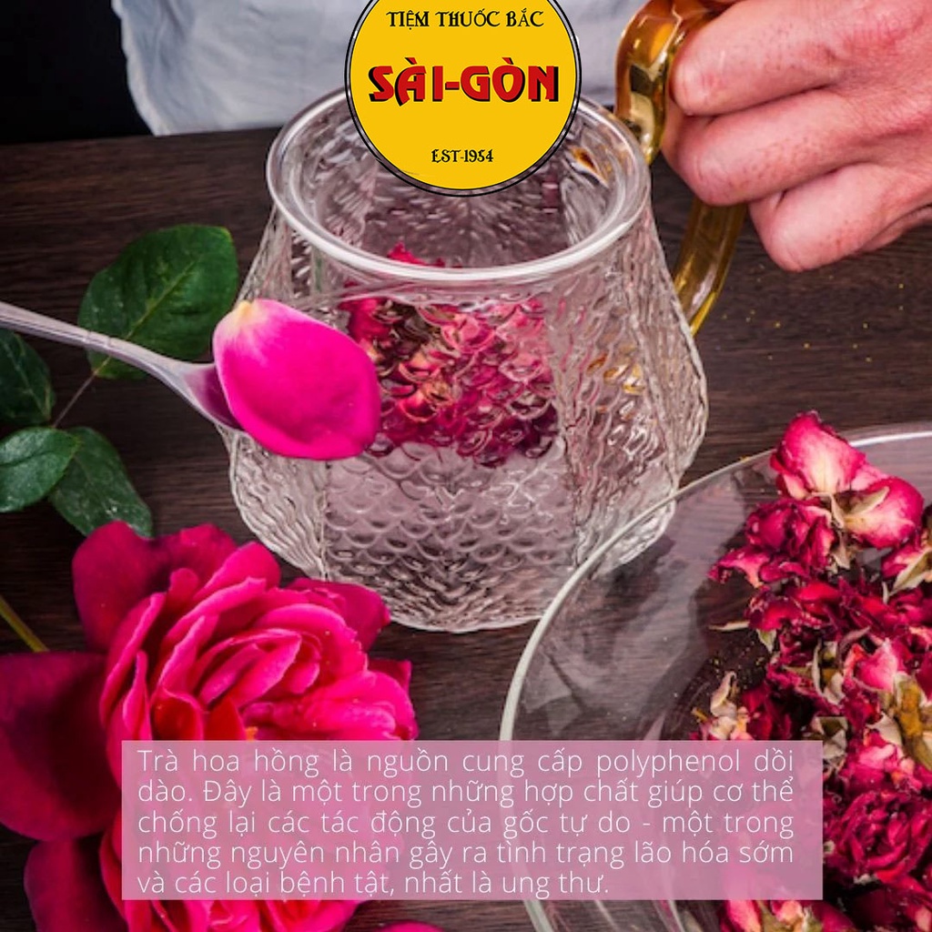 Cánh Hoa Hồng Khô Đà Lạt 1kg (siêu thơm)