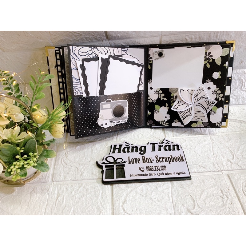 Album mini handmade chủ đề Forever dán 30 ảnh (Có video hướng dẫn cho khách đặt nguyên liệu tự làm)