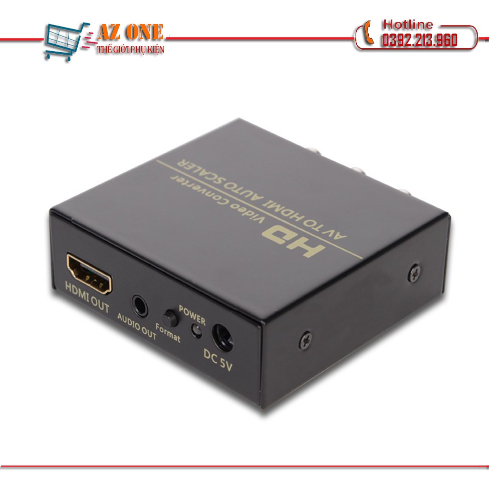 Bộ chuyển AV Audio Video sang HDMI loại cao cấp FJ-HA1308