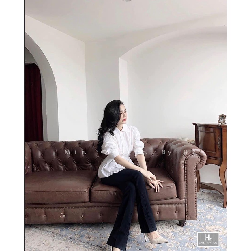 [RẺ VÔ ĐỊCH] Áo sơ mi nữ trắng mẫu xếp ly,tay bồng. | BigBuy360 - bigbuy360.vn