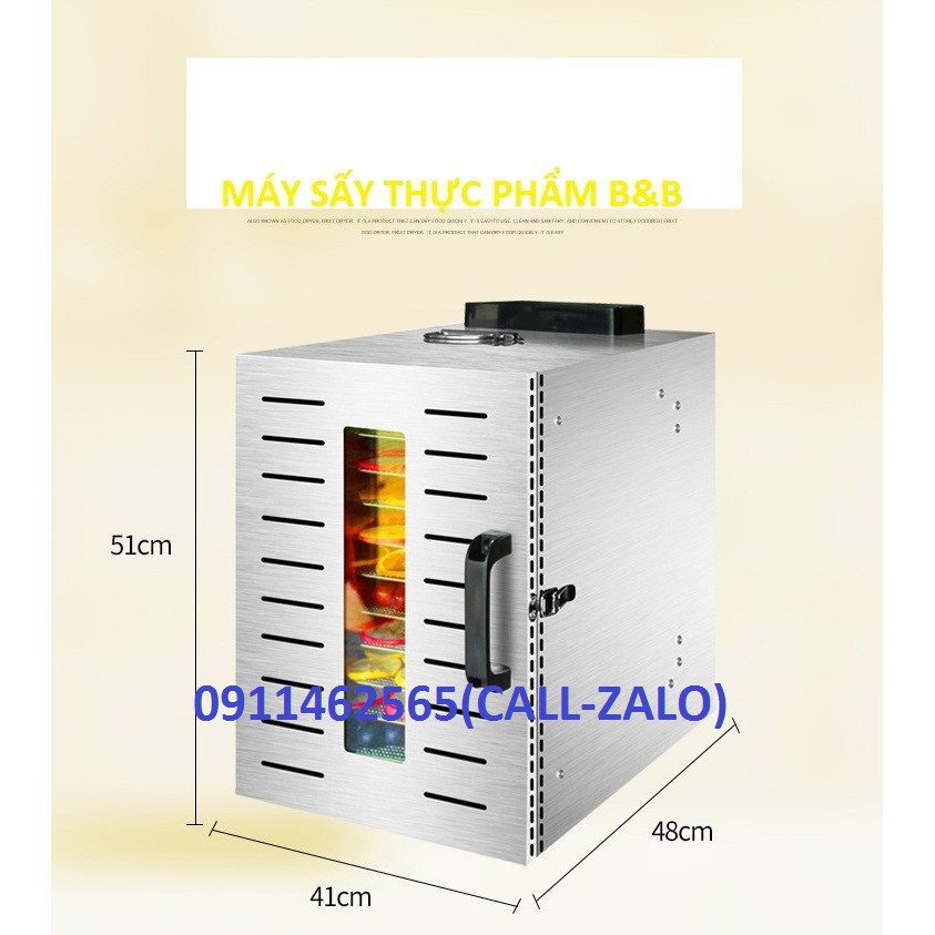 máy sấy thực phẩm hoa quả 10 khay chất lượng cao