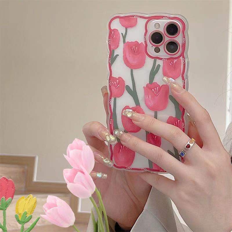 Ốp Điện Thoại Trong Suốt In Hình Hoa Hồng Cho IPhone 13/12 Pro Max/11/ XS/ XR/ X/ 8/ 7/ 6/ Plus Mini