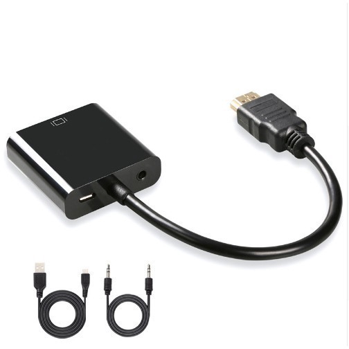 Bộ Chuyển Đổi Hdmi Sang Vga 1080P Kèm Cáp Âm Thanh