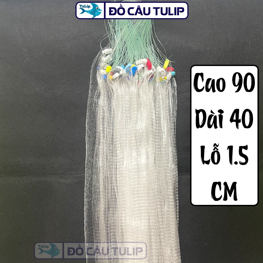 Lưới Đánh Cá Lòng Tong, Các Loại Cá Nhỏ, Tép,... - Lưới Đánh Cá Sông Mắt 1.5 Phân , Cao 1 Mét, Dài 40 Mét