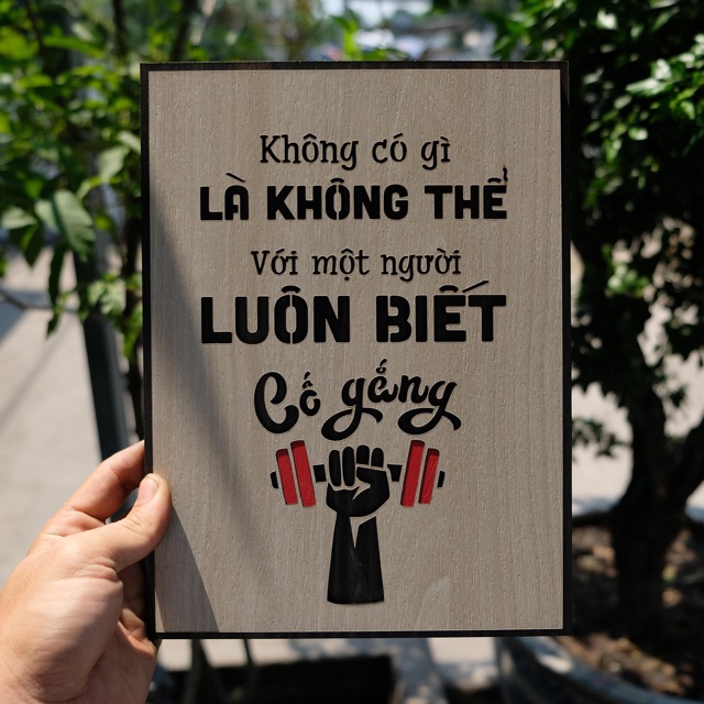 [Giá Mềm] Tranh Decor tạo động lực theo tên slogan những câu nói hay TBIG023