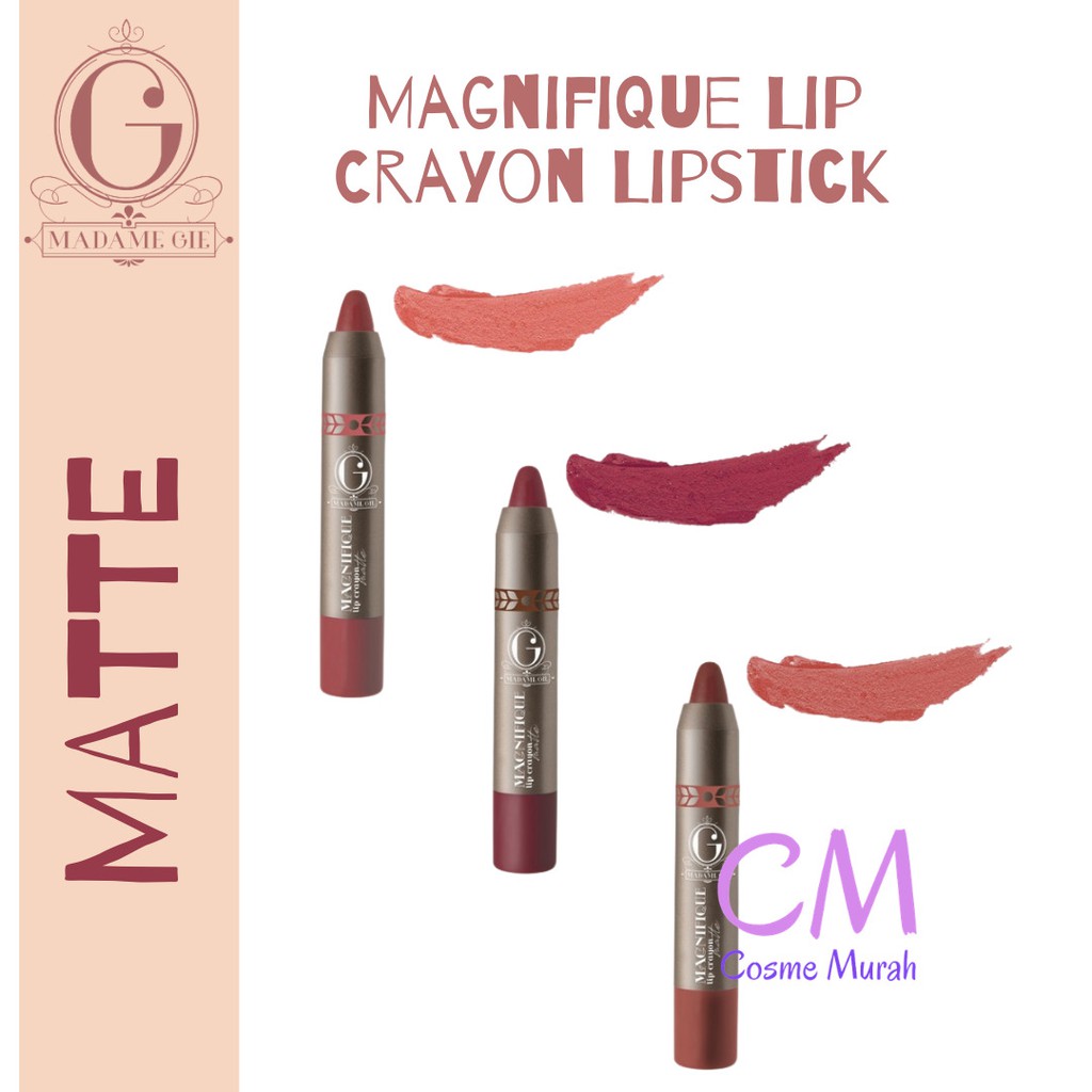 (Hàng Mới Về) Son Môi Lì Madame Gie Magnifique Thiết Kế Vỏ Son Hình Bút Chì Độc Đáo | BigBuy360 - bigbuy360.vn