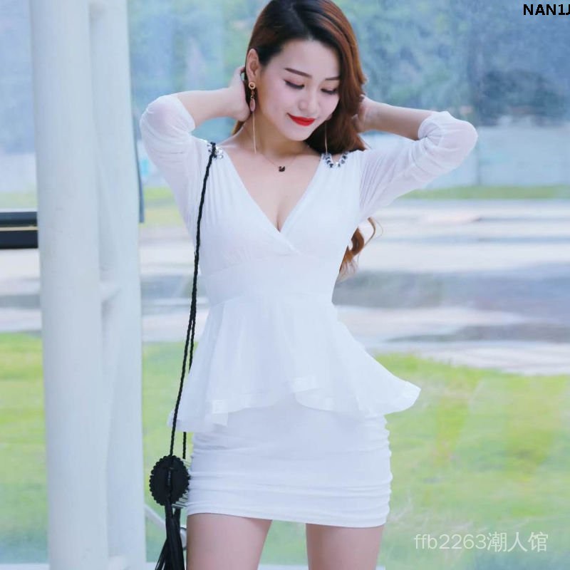 Ốp Đầm Ôm Body Cổ Tim Quyến Rũ Gợi Cảm Cho Nữ