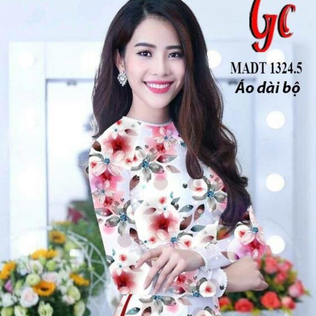 Vải áo dài hoa