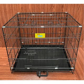 Chuồng Gấp Gọn Cho Chó Mèo, Lồng Xếp Sơn Tĩnh Điện NAN CỰC DÀY VÂN ĐÁ Tặng Kèm Khay Vệ Sinh