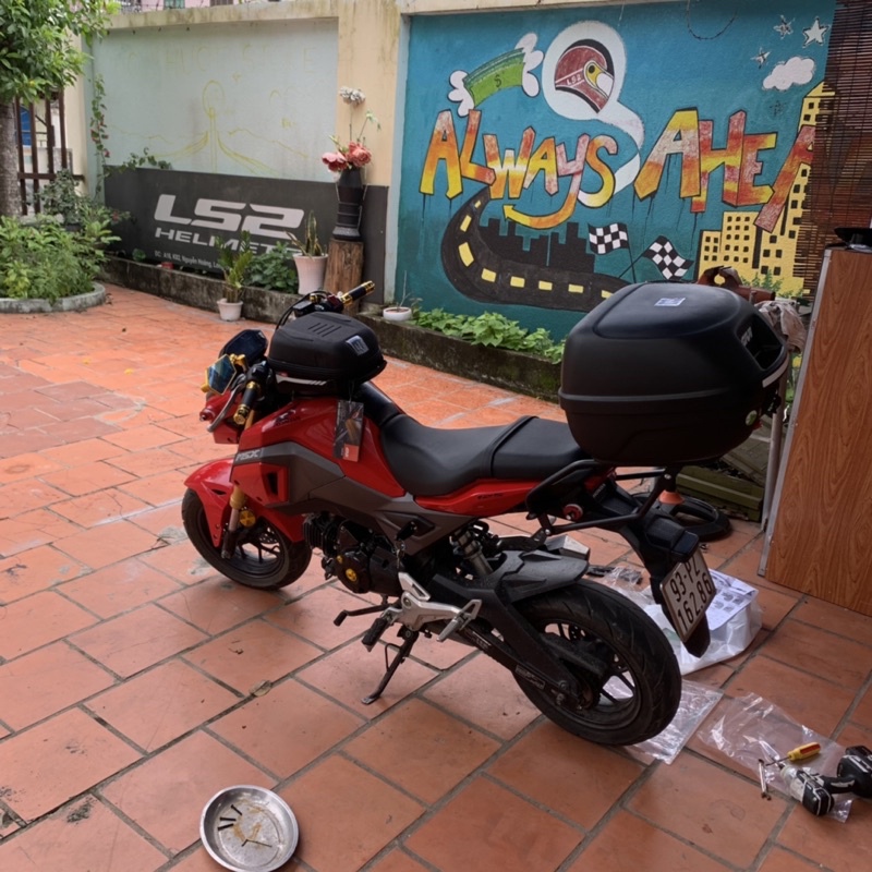 Gắn túi cài bình xăng ST500 cho MSX