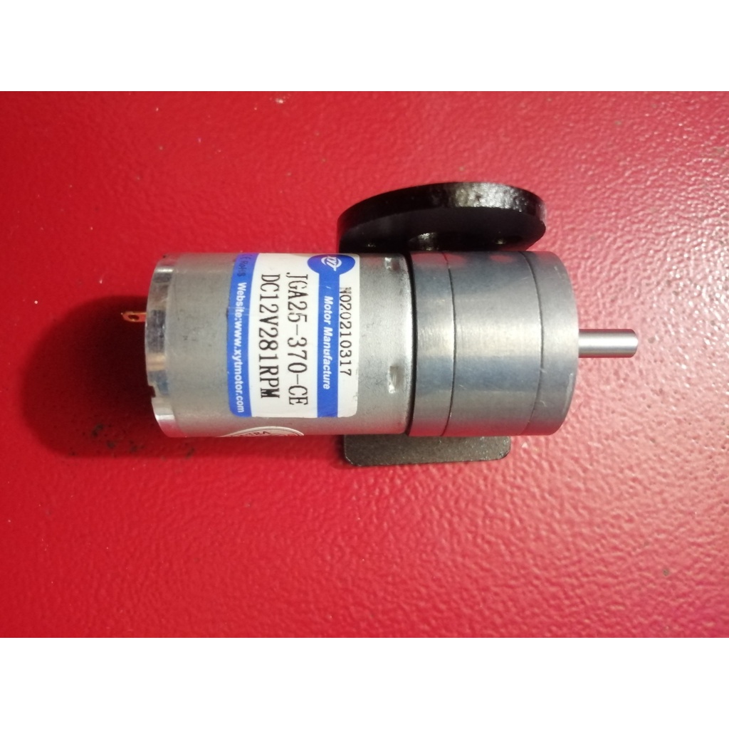 Combo động cơ DC và giá đỡ động cơ giảm tốc JGA25-370 DC