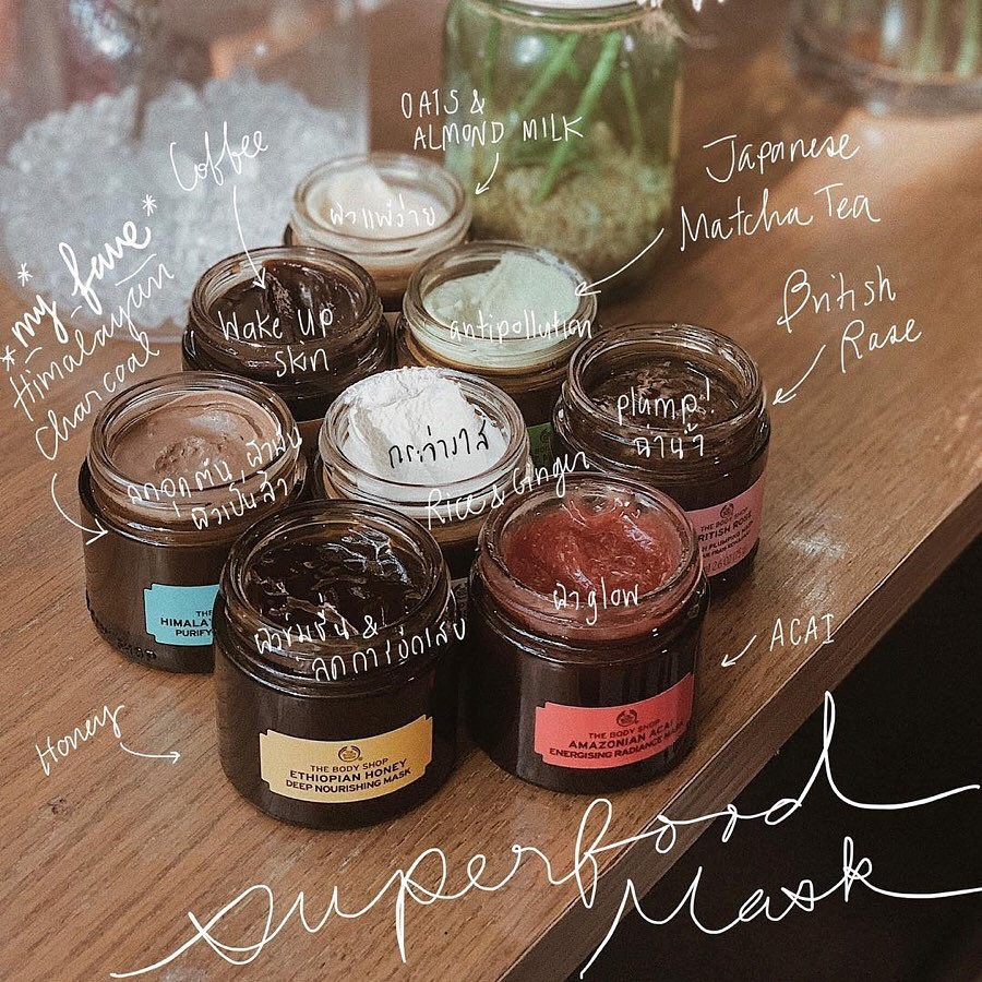 date 2024/25) Mặt Nạ Siêu Thực Phẩm The Body Shop Expert's Mask Himalayan Gạo Sâm Bí Ngô