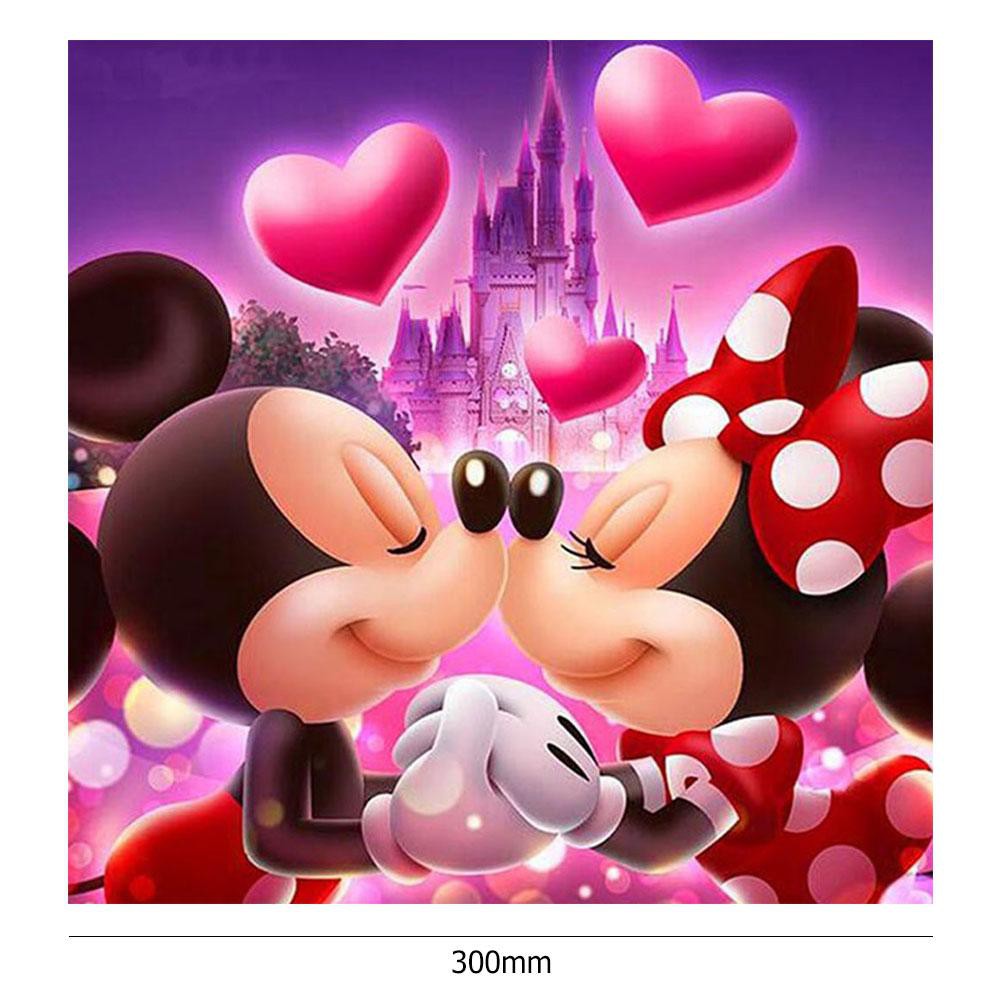 Tranh đính đá 5D DIY hình hoạt hình Disney chuột Mickey dễ thương trang trí nhà