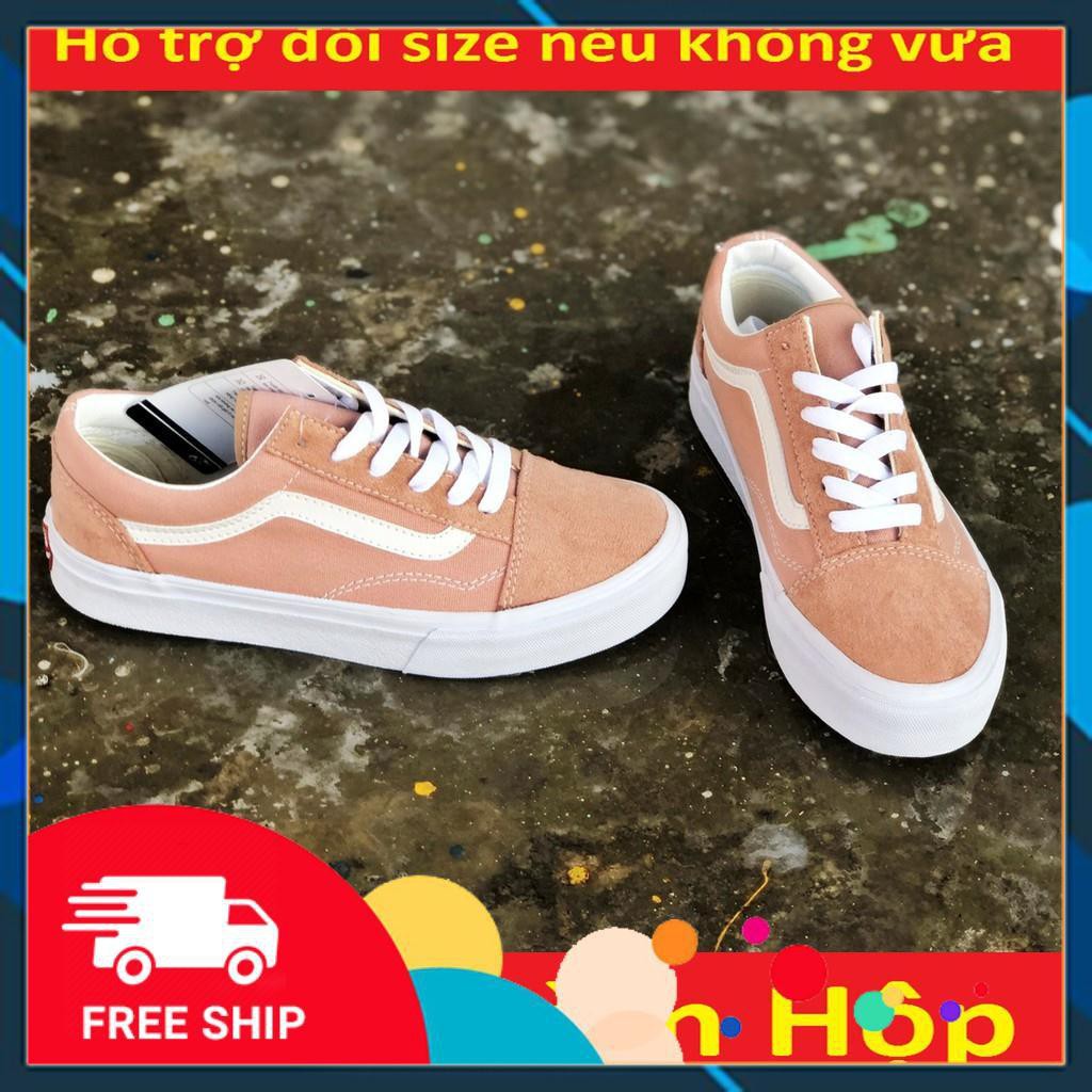 [Ảnh THật + Hộp] GIÀY VẢI OLD THỜI TRANG HỒNG