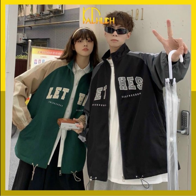 Áo khoác dù 2 lớp dài rộng y hình thời trang y hình LET HES siêu đẹp dành cho các bạn trẻ