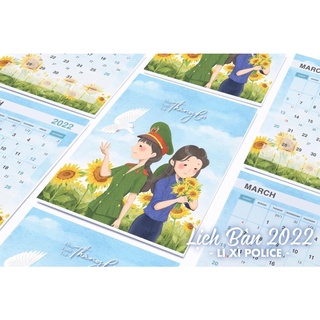 lịch chibi công an