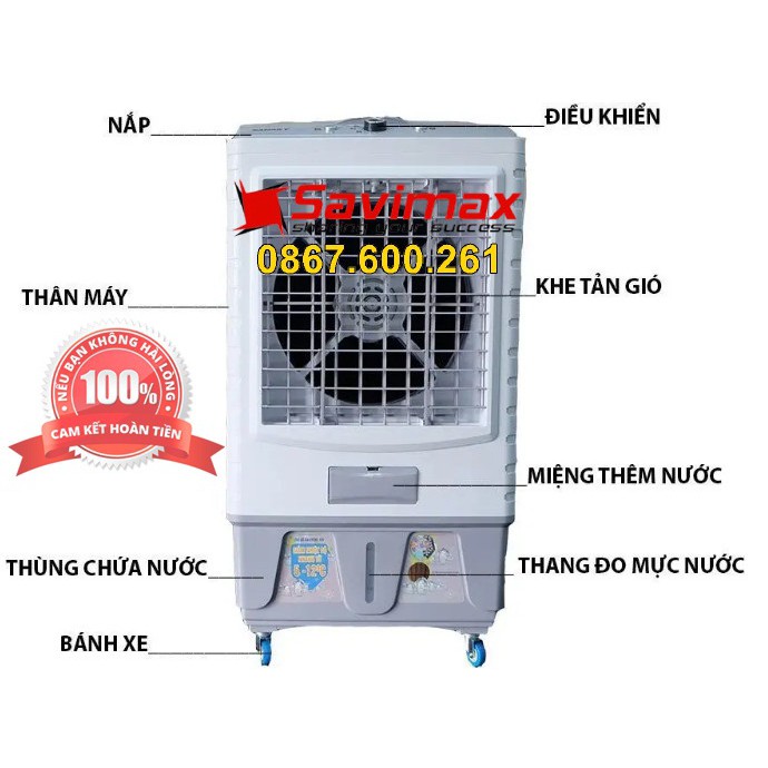Quạt điều hòa 6500B - Quạt bằng nước đá, quạt điều hòa hơi nước - Giúp Bạn Luôn Mát Mẻ Giữa Mùa Hè Nóng Bức