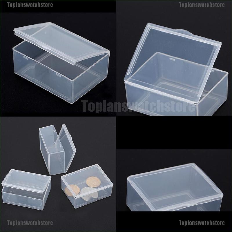Set 5 Hộp Nhựa Trong Suốt Hình Chữ Nhật Đa Năng