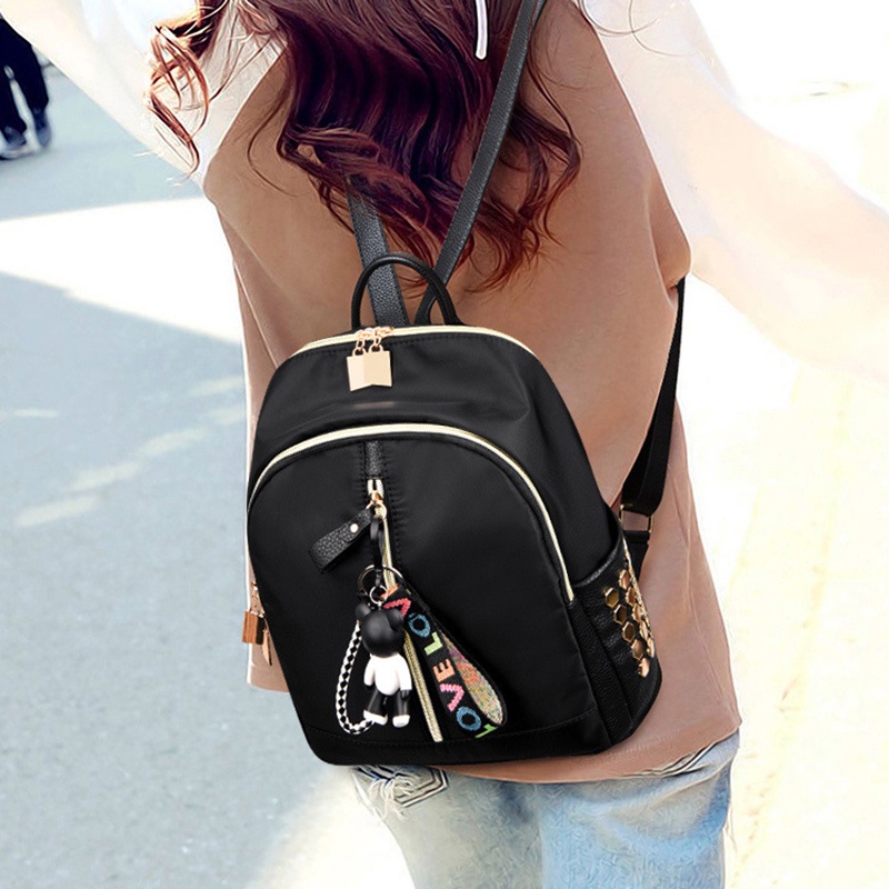 Balo vải oxford IELGY sức chứa lớn thời trang Hàn Quốc cho nữ