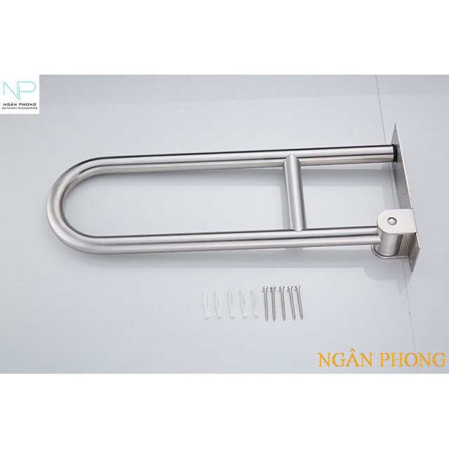 TAY VỊN PHÒNG TẮM INOX 304 - CHỮ H DI ĐỘNG