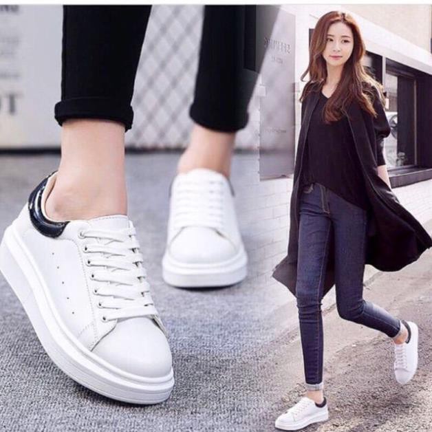 Giầy thể thao, sneaker STAN SMITH trắng gót đen thời trang nam, nữ dạo phố 2020 👡Tốt NEW RẺ ĐẸP : ! Sales 11-11 : . new