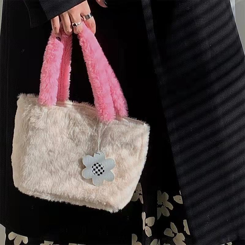 [Hàng Có Sẵn] Túi Xách Lông Nhung Dễ Thương