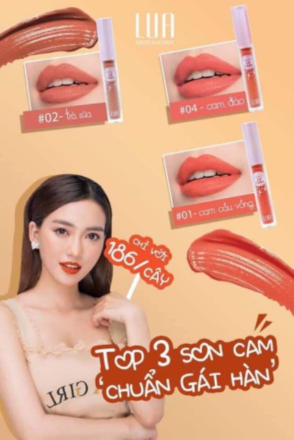 Son Tơ LUA 4D Hàn Quốc [ Đủ 10 màu] MUA 2 TẶNG 1