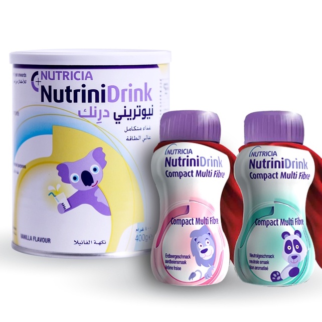 Sữa dinh dưỡng NutriniDrink (Lon bột, chai nước pha sẵn) - Dành cho trẻ suy dinh dưỡng từ 1 tuổi