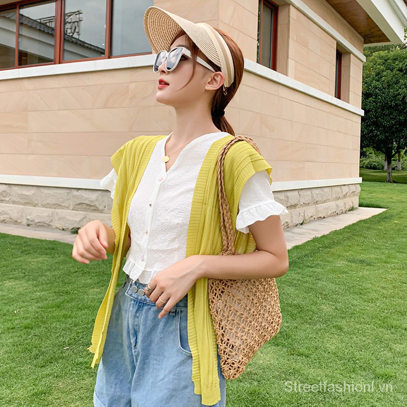 Khăn Choàng Vai Vải Lụa Lạnh Mỏng Thắt Nút Bảo Vệ Vai Có Thể Tháo Rời Dễ Phối Đồ 73l2 | BigBuy360 - bigbuy360.vn