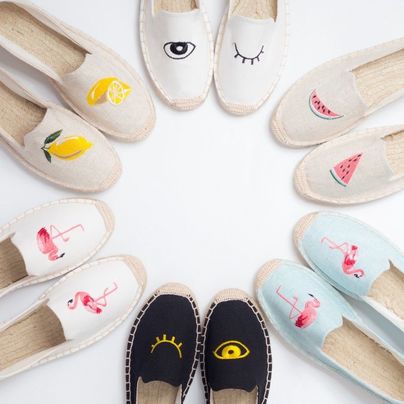 Giày lười đan cói đế bằng thanh lịch hợp thời trang | BigBuy360 - bigbuy360.vn