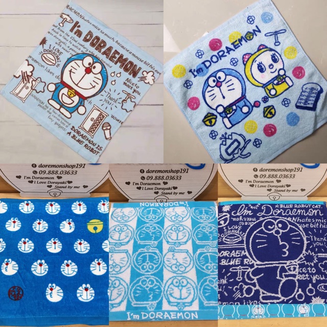 Khăn Vuông Doremon Doraemon Khăn Mặt Bông